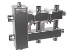 Коллектора распределительные для насосных групп со встроенным гидроразделителем Gidruss