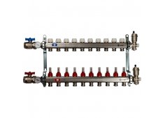 Коллекторные группы с расходомерами для Теплого пола на 10 контуров