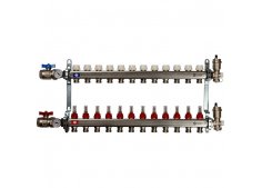 Коллекторные группы с расходомерами для Теплого пола на 12 контуров