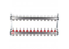 Коллекторные группы с расходомерами для Теплого пола на 13 контуров