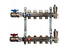 Коллекторные группы без расходомеров для Радиаторного отопления на 4 контура