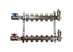 Коллекторные группы без расходомеров для Радиаторного отопления на 6 контуров