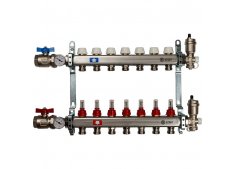 Коллекторные группы с расходомерами для Теплого пола на 7 контуров