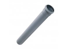 Труба с раструбом для внутренней канализации, серая (ПП) D 50 мм. Политэк