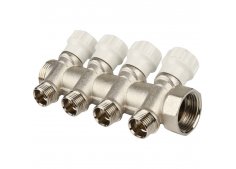 Коллектор одинарный распределительный 4 выхода-1/2"нр.р. (ствол 1") Коллектор одинарный распределительный 4 выхода-1/2"нр.р. (ствол 1")