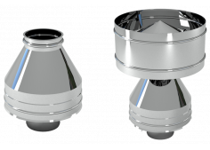 Дымоход Зонт/Оголовок/Конус DN 110 - 115 - 120 мм. Ferrum