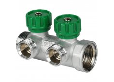 Коллектор одинарный распределительный 2 выхода-3/4" (ствол 1") Коллектор одинарный распределительный 2 выхода-3/4" (ствол 1")