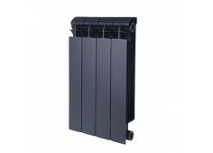 Радиатор отопления биметаллический секционный, высота 500х95 мм. черный, Style Plus Global