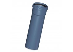 Труба с раструбом для внутренней канализации, серая (ПП) D 110 мм. Политэк