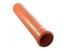 Труба с раструбом для наружной канализации, оранжевая (ПП) D 160 мм. Политэк