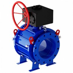 Кран шаровой с редуктором 11с67п СФ фланец 100 (PN16) L-230 Маршал