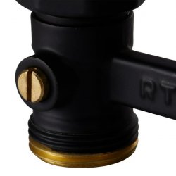 Узел нижнего подключения прямой 1/2"х3/4" EK (черный) Royal Thermo купить в Твери, Конаково, Завидово, Осташков, Ржев, Старица, Торжок, Кимры