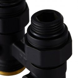 Узел нижнего подключения прямой 1/2"х3/4" EK (черный) Royal Thermo купить в Твери, Конаково, Завидово, Осташков, Ржев, Старица, Торжок, Кимры