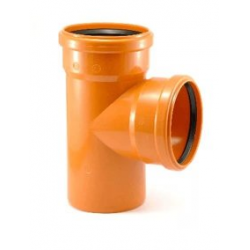 Тройник для наружной канализации KGEA 160х160/87°, оранжевый, Ostendorf