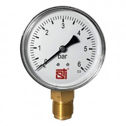 Манометр радиальный резьба трубная D80 6bar УП (G1/2)" класс точности 2,5  Sti купит в Твери, Осташкове, Клину, Бежецке