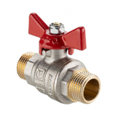 Кран шаровой бабочка 1/2" нар.-нар.Base ГОСТ Valtec VT.219S.N.04 купить в Твери, Конаково, Завидово, Осташков, Ржев, Старица, Торжок, Кимры