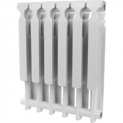 Радиатор отопления алюминиевый секционный 500х78 мм. 6 секции. Optima Rommer RAL-0210-050006, низкая цена, купить в Твери
