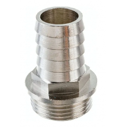 Штуцер никелированный 20х3/4" НР для шланга, RTP 25157