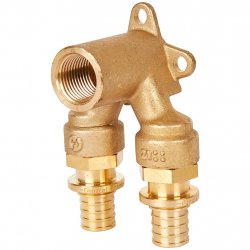 Угольник проходной 20x1/2 для труб из сшитого полиэтилена STOUT купить в Твери