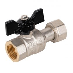 Кран шаровой латунный Ду20 Ру40 с накидной гайкой LD Pride купить в Твери, Конаково, Завидово, Осташков, Ржев, Старица, Торжок, Кимры