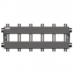 Модульный коллектор MKSS-150-6DUx25 (до 150 кВт, 2 магистр. подкл. G 1, 3 контура G 1 вверх и 3 вниз), GIDRUSS купить в Твери, Конаково, Завидово, Осташков, Ржев, Старица, Торжок, Кимры