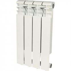 Радиатор отопления алюминиевый секционный 500х80 мм. 4 секции. Profi Rommer RAL-1210-050004, низкая цена, купить в Твери