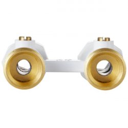 Узел нижнего подключения прямой 1/2"х3/4" EK (белый) Royal Thermo  купить в Твери, Конаково, Завидово, Осташков, Ржев, Старица, Торжок, Кимры