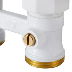 Узел нижнего подключения прямой 1/2"х3/4" EK (белый) Royal Thermo  купить в Твери, Конаково, Завидово, Осташков, Ржев, Старица, Торжок, Кимры
