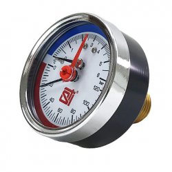 Термоманометр аксиальный D63 120°C 6 bar УП (G1/2) Sti купить в Твери