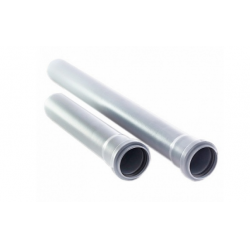 Труба с раструбом для внутренней канализации ПП 50х2.0 мет. (толщина 1,8 мм.), ПП (серая) Санлюкс ТТ000010837