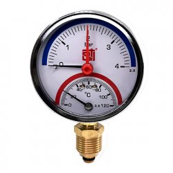 Термоманометр радиальный D80 120°C 4 bar УП (G1/2) Sti купить в Твери