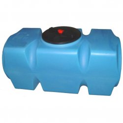 Бак для воды Танк 800 л горизонтальный с фланцем и крышкой с клапанами, со сливом, АНИОН Т800ГФК2З купить в Твери