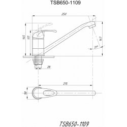 Смеситель для кухни тип См-МОЦБА TSARSBERG TSB-650-1109 купить в Твери
