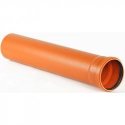 Труба для наружной канализации ПП 110 x 3,4 SN4 0,50 м (оранжевая), СИНИКОН