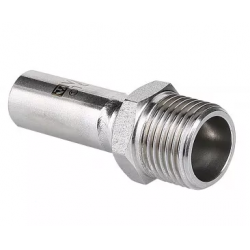 Вставка резьбовая нерж. сталь с нар.р. 22 х 3/4" VALTEC