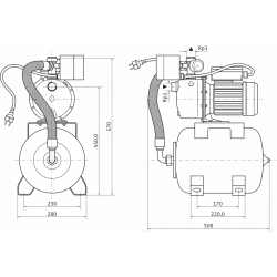 Установка водоснабжения Jet HWJ-202-EM-R, Wilo 2451055 низкая цена, купить в Твери