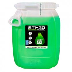 Теплоноситель (антифриз) пропиленгликоль для отопления, -65°С,канистра 50 кг. зелёный Sti