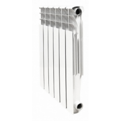 Радиатор отопления алюминиевый секционный с боковым подключением 500х80 мм. 6 секции, (при 70°С=900 Вт. до 9.0 м2.) белый Eco Rus AL STI ТТ000015888