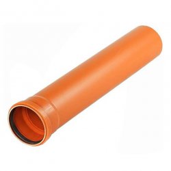 Труба для наружной канализации НПВХ 160 x 4 SN4 3м (оранжевая), СИНИКОН 22023.R купить в Твери