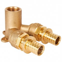 Угольник проходной 20x1/2 для труб из сшитого полиэтилена STOUT купить в Твери