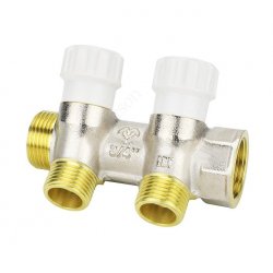 Коллектор распределительный с запорными клапанами 3/4", 2 отвода 1/2" купить в Твери, Конаково, Завидово, Осташков, Ржев, Старица, Торжок, Кимры
