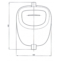 Писсуар настенный Дельта белый без комплекта Лобненский стройфарфор 10/1/5/1-49Бренд - Лобненский стройфарфор купить в Твери