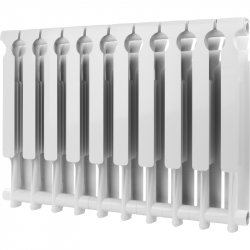 Радиатор отопления алюминиевый секционный 500х78 мм. 10 секции. Optima Rommer RAL-0210-050010, низкая цена, купить в Твери