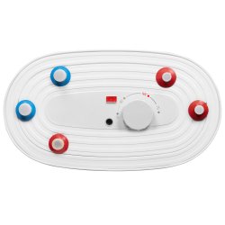 Бойлер косвенного нагрева настенный сухой ТЭН, 100 литров, нержавеющая сталь, (с рециркуляцией) AQUATEC INOX Royal Thermo RTWX-F 100.1