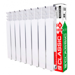 Радиатор отопления алюминиевый секционный с боковым подключением 500х78 мм. 8 секции, (при 70°С=1152 Вт. до 11,52 м2. Беларусь) AL Classic Sti ТТ000019465  