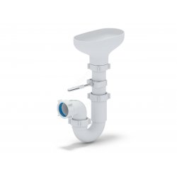 Сифон 1 1/2" х 40 прямоточный с разрывом струи Ани Пласт купить в Твери