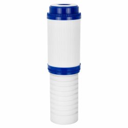 Картридж для механической и сорбционной очистки воды от хлора и органических соединений,прессованный активированный уголь и полипропилен с пищевым допуском, (h - 254 мм ± 1 мм), КОМБИ-10 SL10" МЕХАН./СОРБЦИОН Аквабрайт