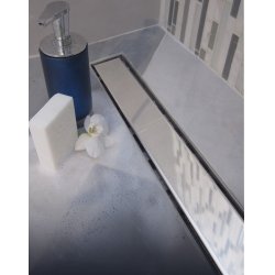 Трап для душа, линейный, водоотводящий желоб с боковым сливом O40 MCH рамка пласт. 550 мм. KLASIK Chudej CH 550 K