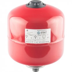 Бак расширительный мембранный для отопления Stout 5 л (цвет красный)