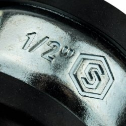 Хомут сантехнический металлический обрезиненный для труб 1/2 (20-24), с гайкой М8 (без шпильки и дюбеля) Stout SAC-0020-000012